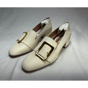 Bally Janelle Women's Bone Calf Plain Leather Pumps